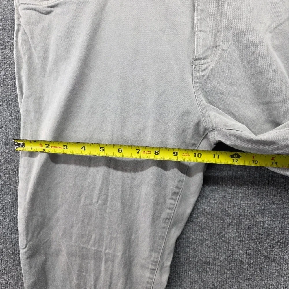 Rhone Commuter Five-Pocket Pants Mens 36 Light Gray Lyocell Chino Trousers